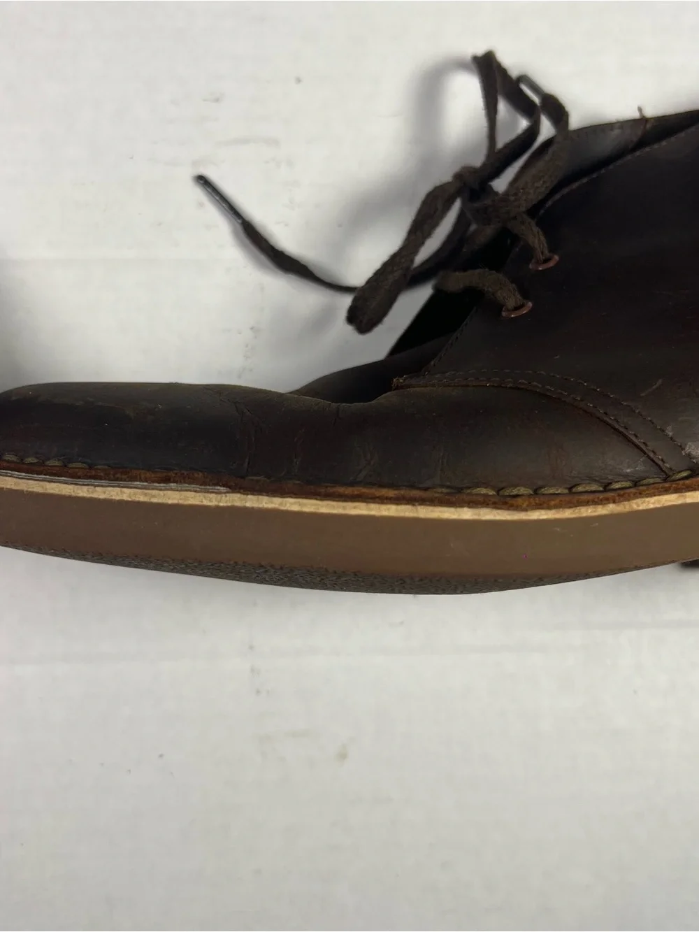 Men's Brown Leather Clarks Desert Boots - Rugged Lace-Up Style #casual #boho